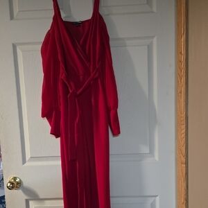 Elegant Red Women's Dress